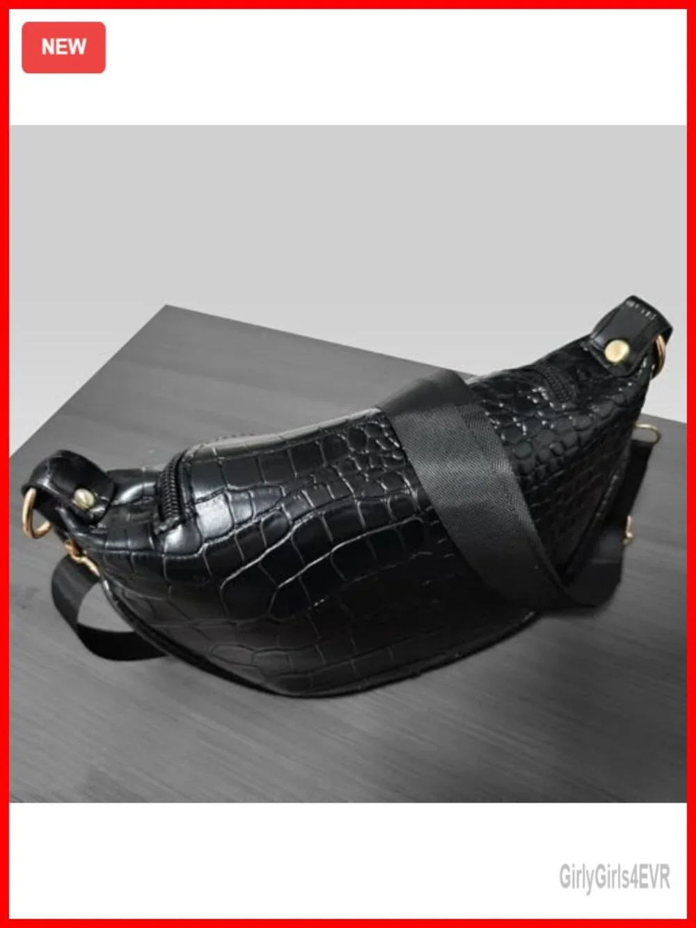 PU Leather Dumpling Hobo Bag Crescent Crossbody Saddle Shoulder Bag